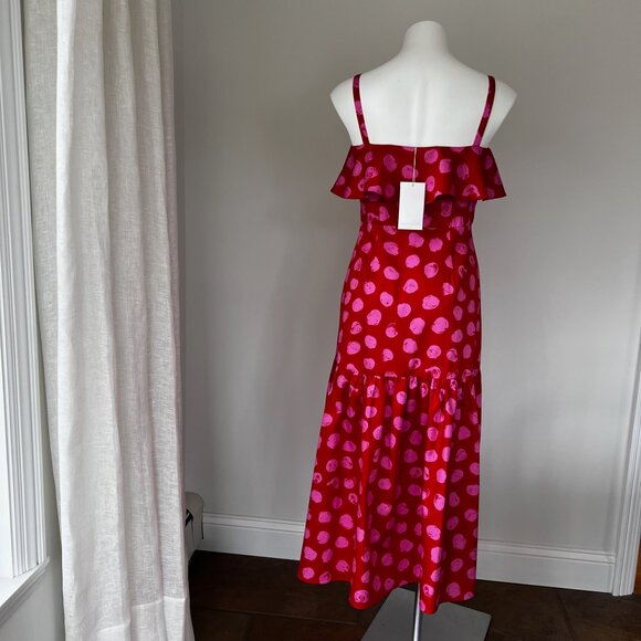 Borgo De Nor Florence Dress in Ram Pam Pam Red - Picture 2 of 7